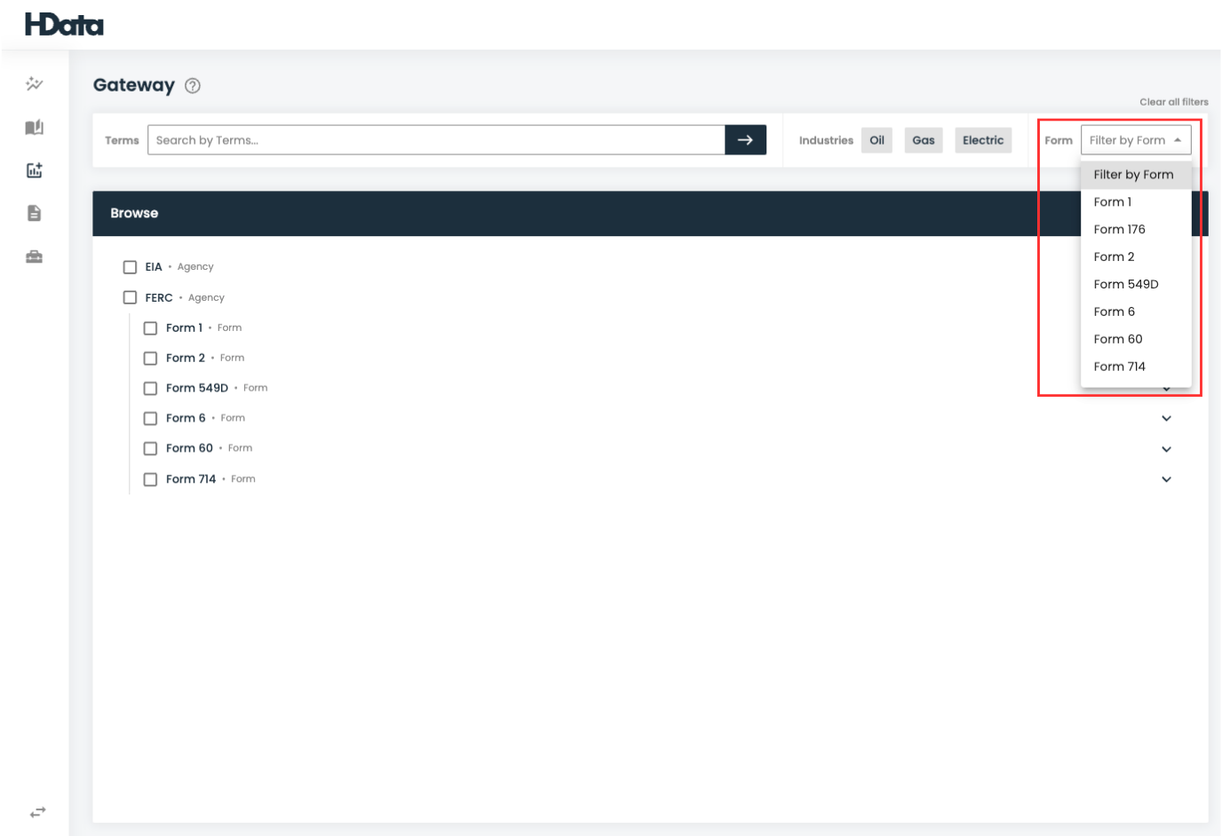 Gateway-Filter by Form
