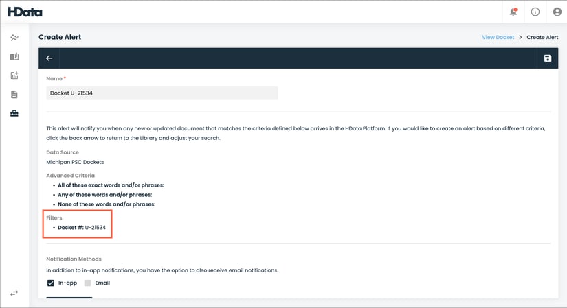 Subscribe to Docket - 2-1