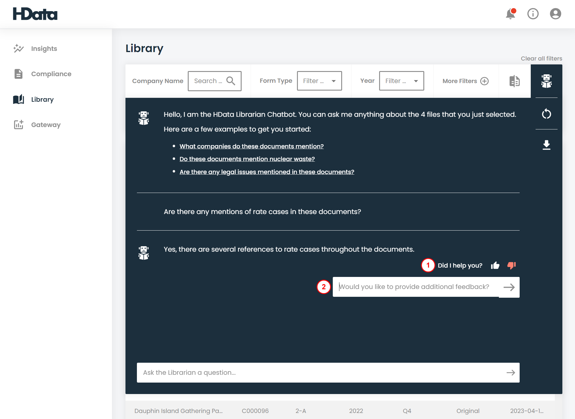 AI answer page