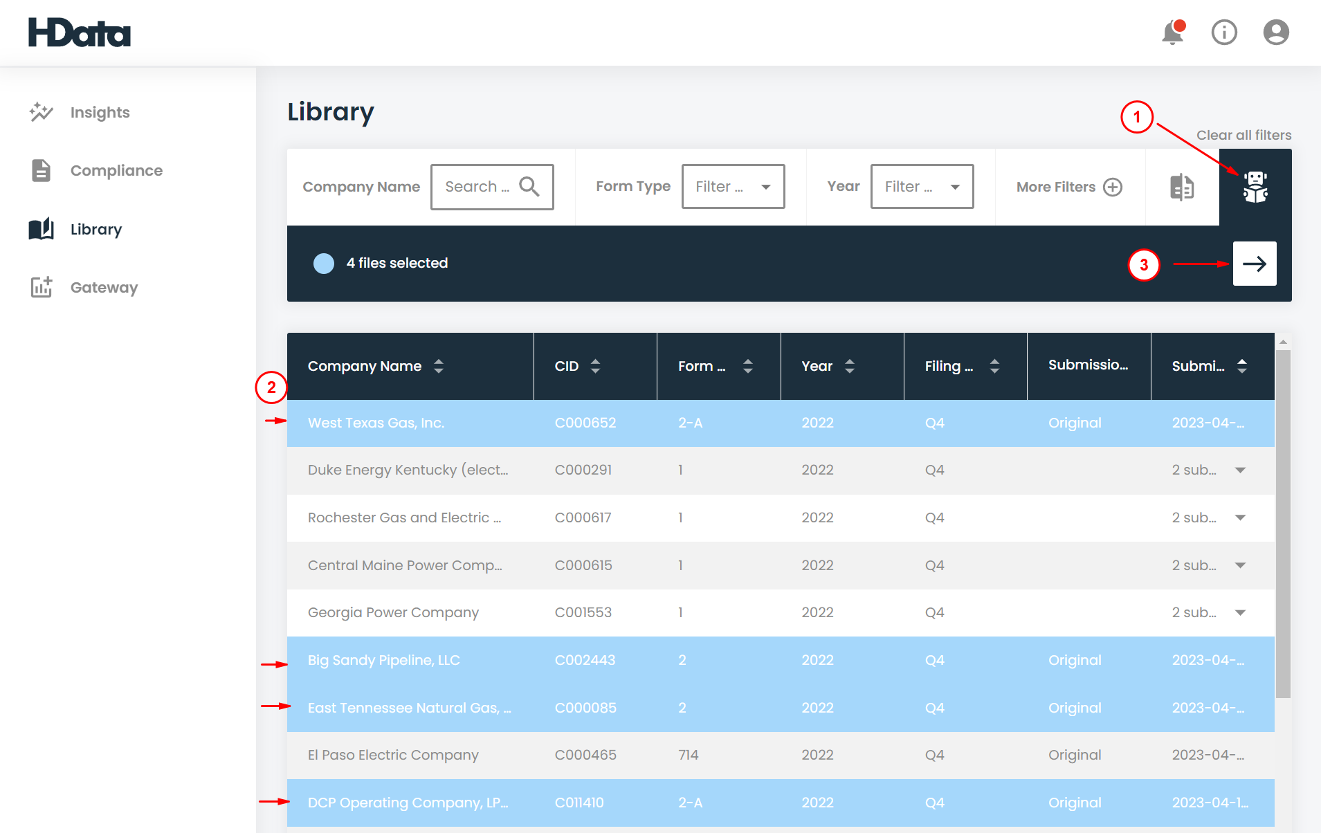 AI select docs page